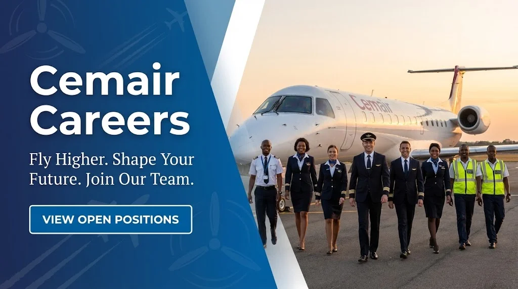 Cemair Careers in Leading Airline of South Africa Apply Online Cemair Careers in Leading Airline of South Africa Apply Online