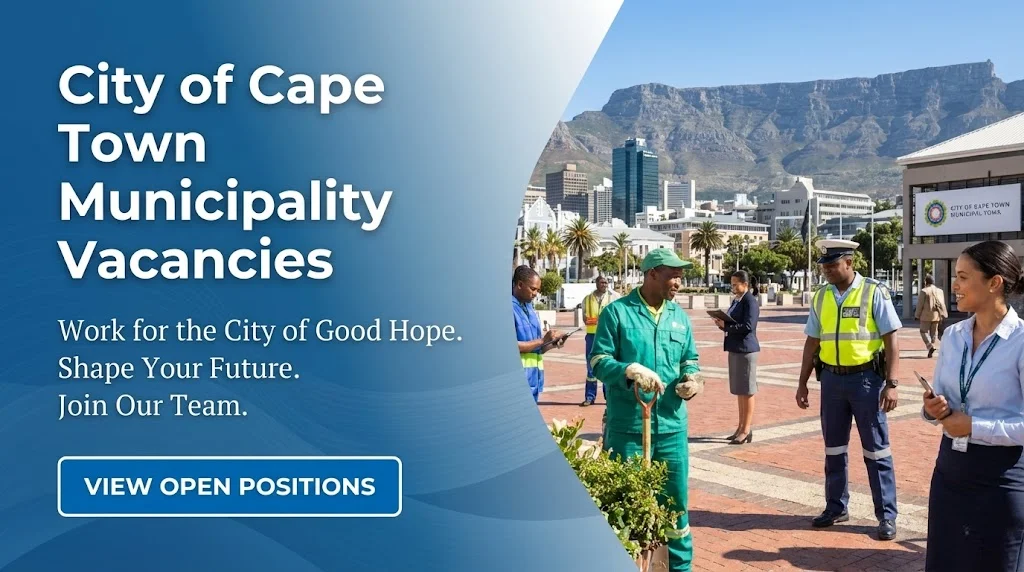 City of Cape Town Municipality Vacancies in Water and Sanitation Department City of Cape Town Municipality Vacancies in Water and Sanitation Department