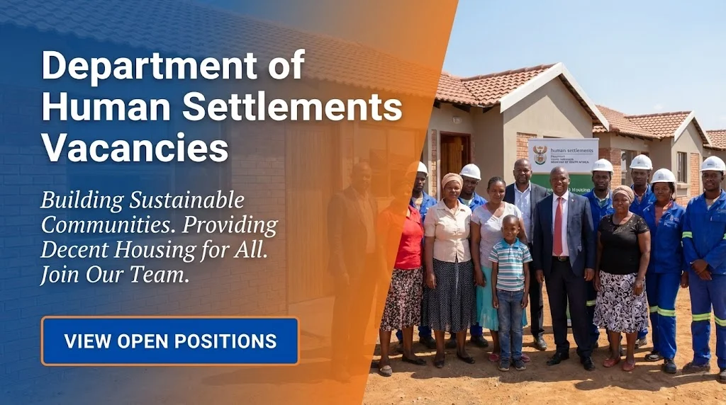 Department of Human Settlements Vacancies for Freshers Department of Human Settlements Vacancies for Freshers