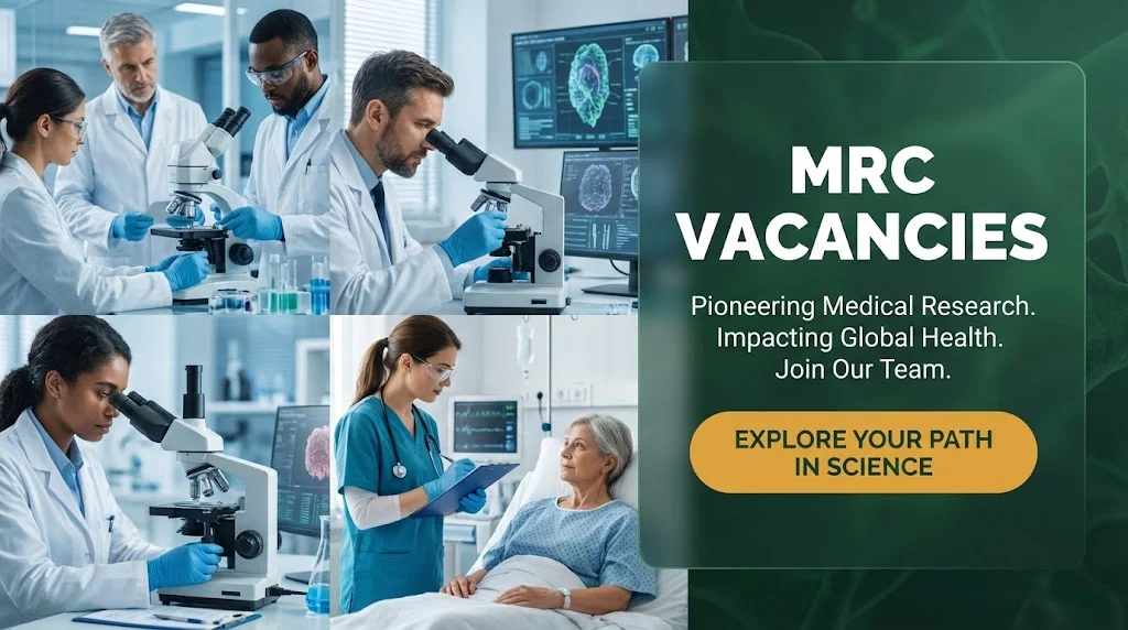 MRC Vacancies Medical Research Council South Africa Apply Now MRC Vacancies Medical Research Council South Africa Apply Now