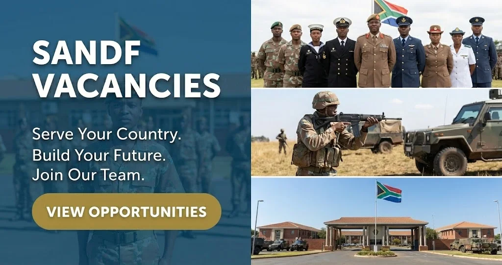SANDF Vacancies in Department of Defence South Africa SANDF Vacancies in Department of Defence South Africa