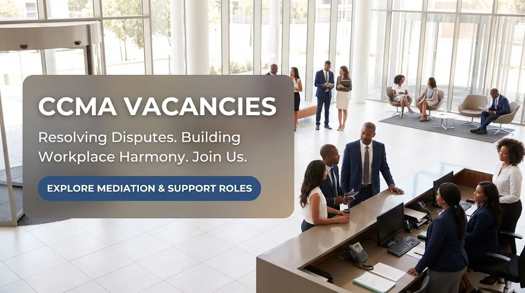 CCMA Vacancies in Commission for Conciliation, Mediation, and Arbitration CCMA Vacancies in Commission for Conciliation, Mediation, and Arbitration